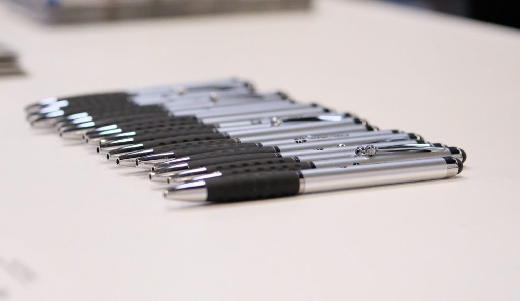 branded pens