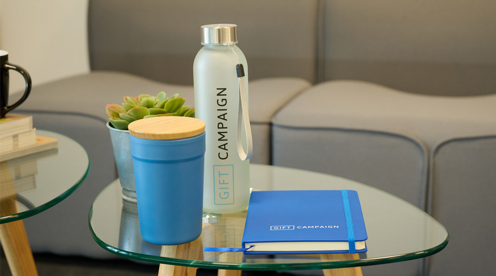 Promotional products with Gift Campaign logo 