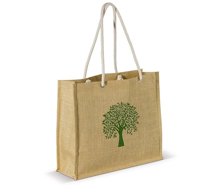 Jute bag with logo