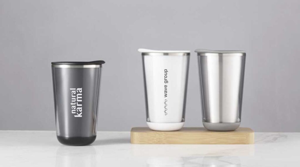 Thermal mugs with logo