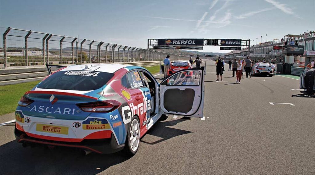 Sponsorship on a race car