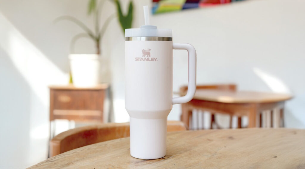 white personalised bottle