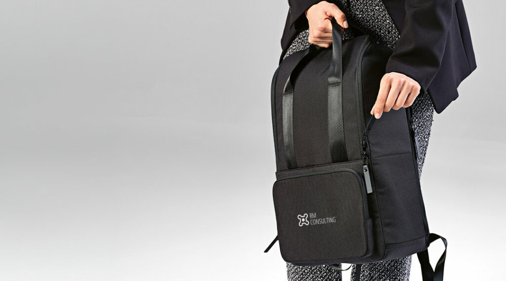 premium black backpack