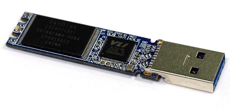 Inside the USB stick