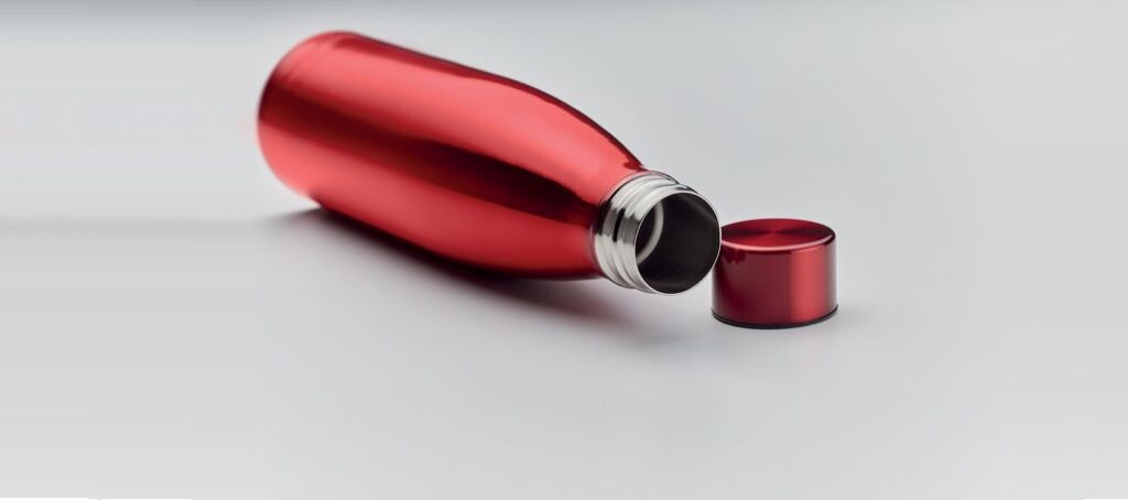 Red thermal bottle