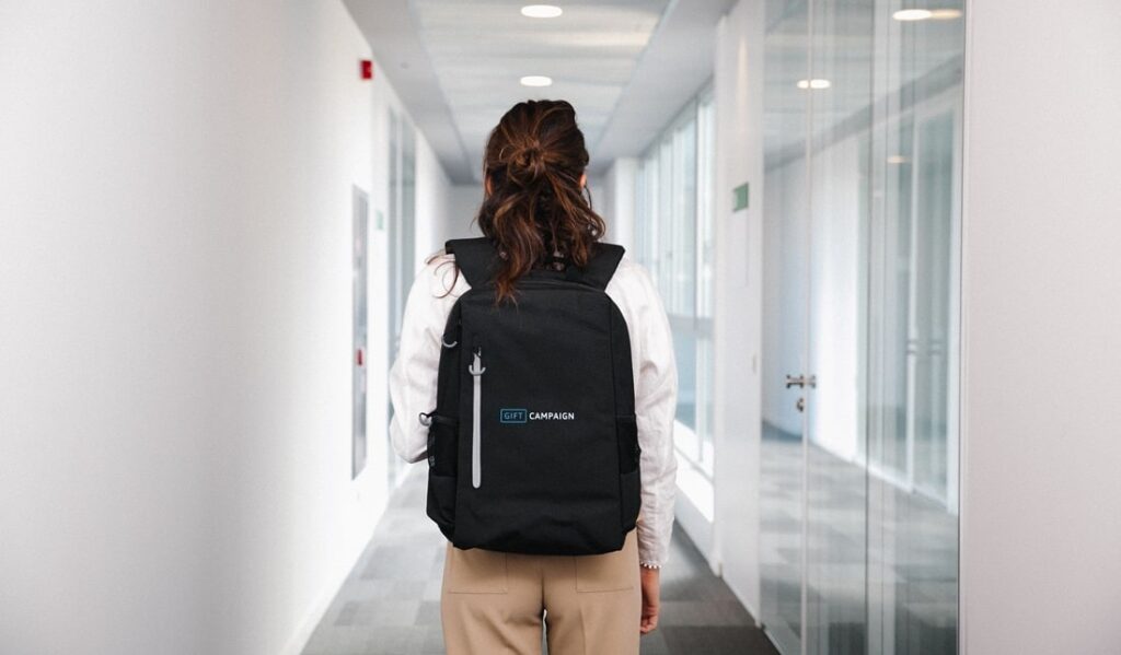 Branded backpack