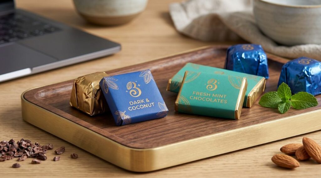 Personalised chocolates