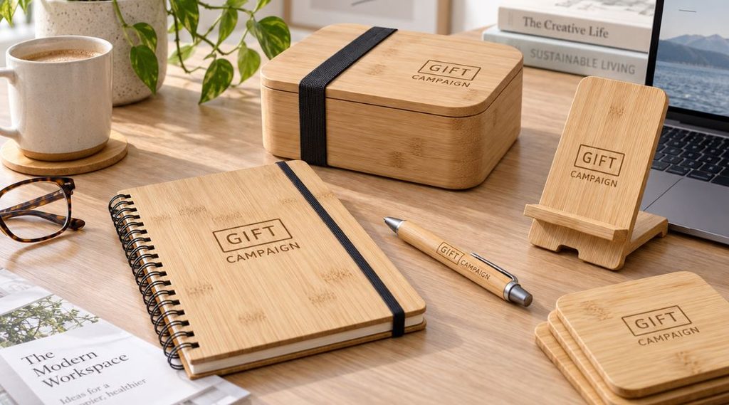 Branded bamboo office products