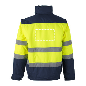 Reflective coat back 6076
