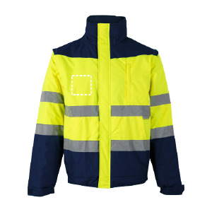 Reflective coat back 6076