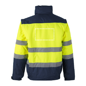 Reflective coat back 6076