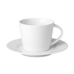 White porcelain cappuccino cup with saucer, 160 ml white colour