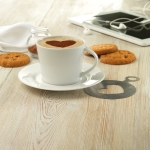 White porcelain cappuccino cup with saucer, 160 ml white colour ambient view