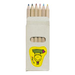 Printable box of 6 coloured pencils, Essential multicolour colour