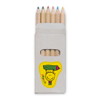 Printable box of 6 coloured pencils, Essential multicolour colour second main view