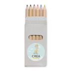 Printable box of 6 coloured pencils, Essential multicolour colour third main view