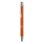 Corporate ballpoint pen made of shiny aluminium