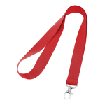 Economical, lanyard with lobster clasp for employees red colour