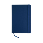 Notebook with soft PU cover, A5 blue colour