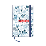Notebook with soft PU cover, A5 blue colour main view