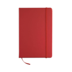 Notebook with soft PU cover, A5 red colour