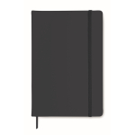 Notebook with soft PU cover, A5 navy-blue colour second view
