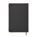 Notebook with soft PU cover, A5 navy-blue colour third view