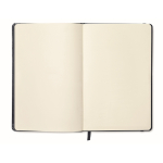 Notebook with soft PU cover, A5 navy-blue colour fourth view