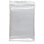 Foldable rain jacket with hood, bagged transparent colour