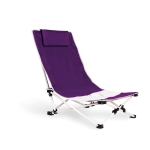 Folding beach chair for holidays / camping violet colour