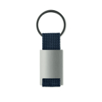 Metal keyring in various colours navy-blue colour