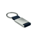 Metal keyring in various colours navy-blue colour