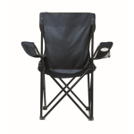 Folding camping chair made of polyester, printed with logo fourth view