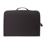 Document bag with a zipper for conferences and trade fairs black colour third view
