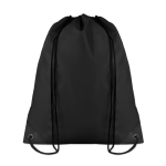 Drawstring bag in cool colours, made of 190T polyester black colour