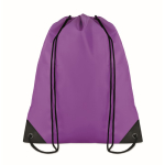 Drawstring bag in cool colours, made of 190T polyester violet colour