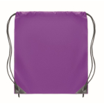 Drawstring bag in cool colours, made of 190T polyester violet colour second view