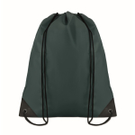 Drawstring bag in cool colours, made of 190T polyester dark green colour