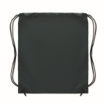 Drawstring bag in cool colours, made of 190T polyester dark green colour third view