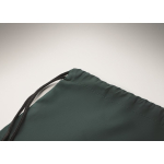 Drawstring bag in cool colours, made of 190T polyester dark green colour photographic view