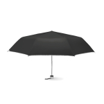 Manual opening & closing umbrella with handle and matching strap, Ø98 black colour