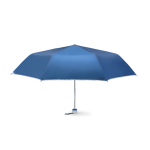Manual opening & closing umbrella with handle and matching strap, Ø98 blue colour