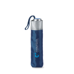 Manual opening & closing umbrella with handle and matching strap, Ø98 blue colour second main view