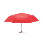 Manual opening & closing umbrella with handle and matching strap, Ø98 red colour