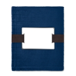 Cosy fleece blanket for promotions, 240 g/m2 blue colour second view