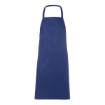 Cooking apron made from 100% cotton, 180 g/m2 blue colour second view