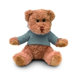 Teddy bear with hooded jacket for children grey colour