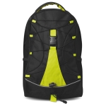 Backpack with coloured rope for hiking lime colour second view