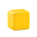 Anti-stress cube in bright colours yellow colour