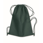 Non-woven drawstring bag, 80 g/m2 dark green colour